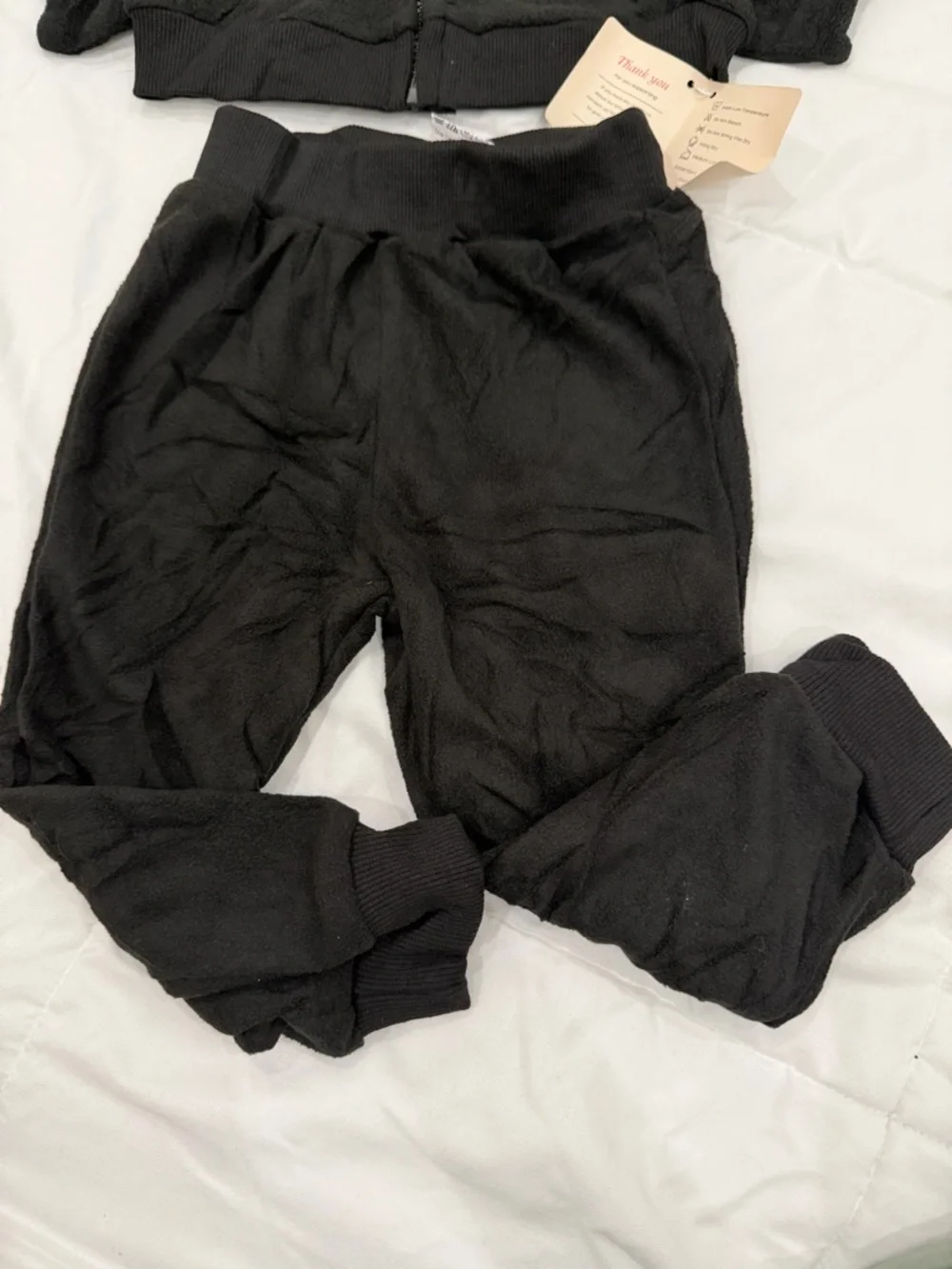 Baby boy/girl black Bat Hoodie & Pants Set - Cute Ear Hood 18-24m